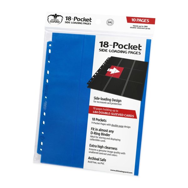 18-Pocket Side-Loading Supreme Pages Standard Size Blue (10)