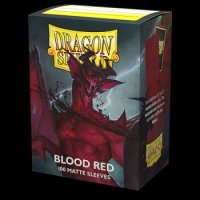 Dragon Shield Standard Matte Sleeves - Blood Red Simurag...